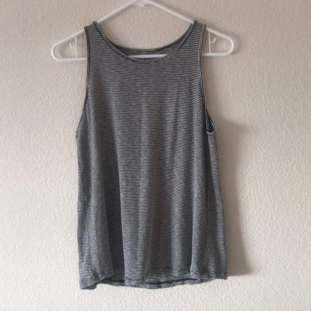 Black and White Striped Tank
